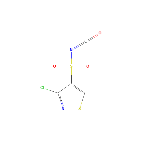 3-chloro-N-(oxomethylidene)-1,2-thiazole-4-sulfonamide (CAS: 89502-18-1) - Chemical Structure and Molecular Formula 