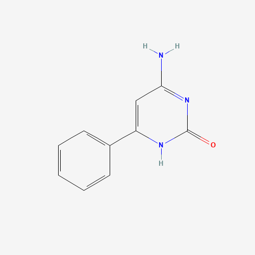 4-amino-6-phenyl-1H-pyrimidin-2-one (CAS: 861573-78-6) - Chemical Structure and Molecular Formula 