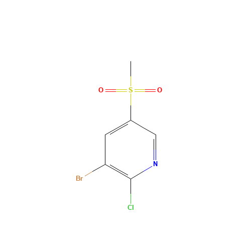 3-bromo-2-chloro-5-methylsulfonylpyridine (CAS: 1001076-86-3) - Related Chemical Product
