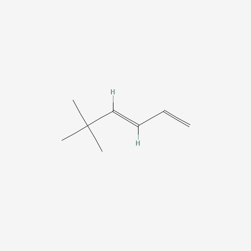 (3E)-5,5-dimethylhexa-1,3-diene (CAS: 1515-79-3) - Chemical Structure and Molecular Formula 