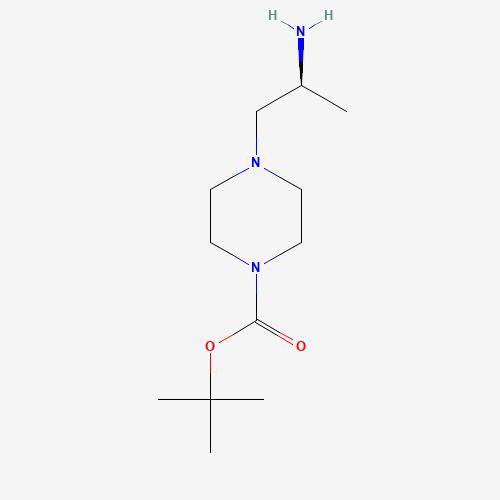 tert-butyl 4-[(2S)-2-aminopropyl]piperazine-1-carboxylate (CAS: 1017606-58-4) - Chemical Structure and Molecular Formula 