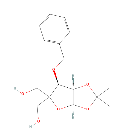 [(3aR,6S,6aR)-5-(hydroxymethyl)-2,2-dimethyl-6-phenylmethoxy-6,6a-dihydro-3aH-furo[2,3-d][1,3]dioxol-5-yl]methanol (CAS: 63593-03-3) - Related Chemical Product