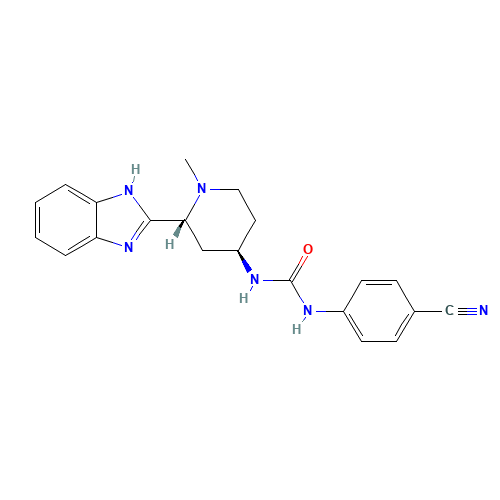 1-[(2R,4R)-2-(1H-benzimidazol-2-yl)-1-methylpiperidin-4-yl]-3-(4-cyanophenyl)urea (CAS: 1095173-27-5) - Related Chemical Product