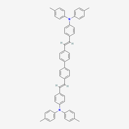 4-methyl-N-[4-[(E)-2-[4-[4-[(E)-2-[4-(4-methyl-N-(4-methylphenyl)anilino)phenyl]ethenyl]phenyl]phenyl]ethenyl]phenyl]-N-(4-methylphenyl)aniline (CAS: 119586-44-6) - Related Chemical Product