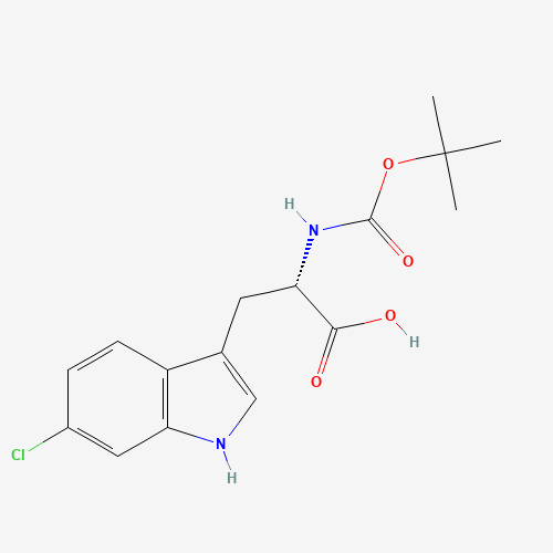 (2S)-3-(6-chloro-1H-indol-3-yl)-2-[(2-methylpropan-2-yl)oxycarbonylamino]propanoic acid (CAS: 1234875-52-5) - Related Chemical Product