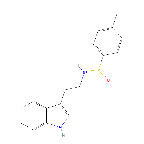 N-[2-(1H-indol-3-yl)ethyl]-4-methylbenzenesulfinamide (CAS: 288159-11-5) - Chemical Structure and Molecular Formula 