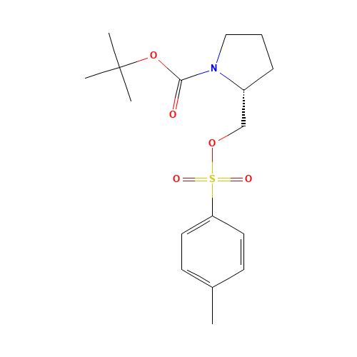 tert-butyl (2R)-2-[(4-methylphenyl)sulfonyloxymethyl]pyrrolidine-1-carboxylate (CAS: 128510-88-3) - Related Chemical Product