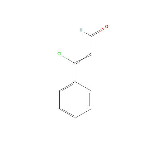 (Z)-3-chloro-3-phenylprop-2-enal (CAS: 40133-53-7) - Chemical Structure and Molecular Formula 