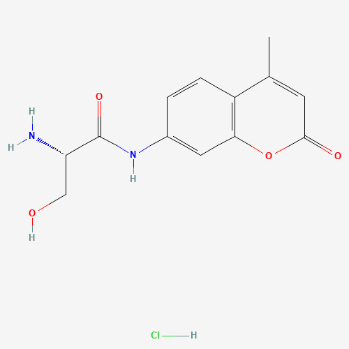 (2S)-2-amino-3-hydroxy-N-(4-methyl-2-oxochromen-7-yl)propanamide;hydrochloride (CAS: 115918-60-0) - Related Chemical Product