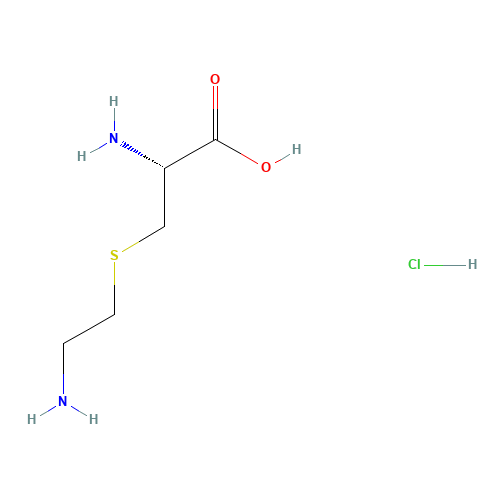 (2R)-2-amino-3-(2-aminoethylsulfanyl)propanoic acid;hydrochloride (CAS: 4099-35-8) - Chemical Structure and Molecular Formula 