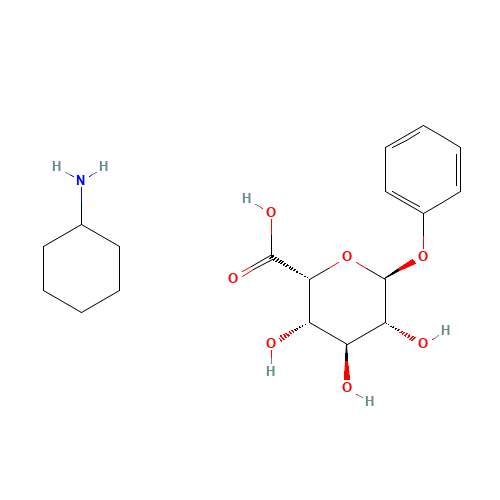 cyclohexanamine;(2R,3S,4S,5R,6S)-3,4,5-trihydroxy-6-phenoxyoxane-2-carboxylic acid (CAS: 39031-70-4) - Related Chemical Product