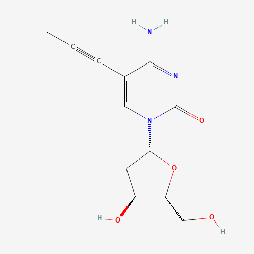 4-amino-1-[(2R,4S,5R)-4-hydroxy-5-(hydroxymethyl)oxolan-2-yl]-5-prop-1-ynylpyrimidin-2-one (CAS: 117693-24-0) - Related Chemical Product
