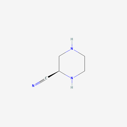 (2R)-piperazine-2-carbonitrile (CAS: 1217839-54-7) - Chemical Structure and Molecular Formula 