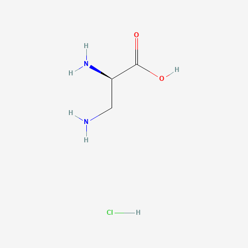 (2R)-2,3-diaminopropanoic acid;hydrochloride (CAS: 6018-55-9) - Chemical Structure and Molecular Formula 