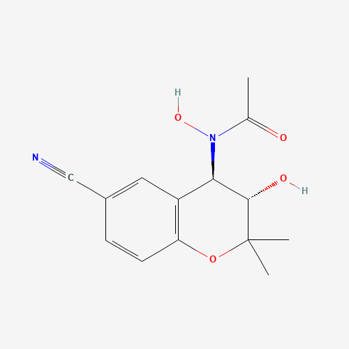 N-[(3S,4R)-6-cyano-3-hydroxy-2,2-dimethyl-3,4-dihydrochromen-4-yl]-N-hydroxyacetamide (CAS: 127408-31-5) - Related Chemical Product