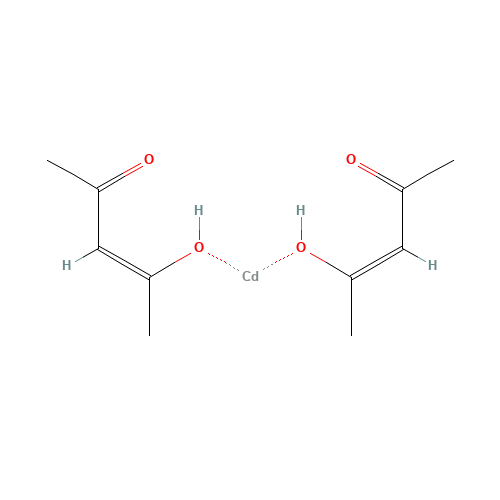 cadmium;(Z)-4-hydroxypent-3-en-2-one (CAS: 14689-45-3) - Chemical Structure and Molecular Formula 