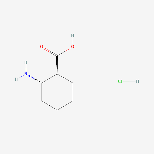 (1S,2S)-2-aminocyclohexane-1-carboxylic acid;hydrochloride (CAS: 24716-92-5) - Chemical Structure and Molecular Formula 