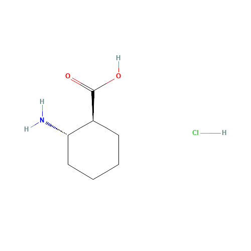 (1S,2S)-2-aminocyclohexane-1-carboxylic acid;hydrochloride (CAS: 24716-92-5) - Chemical Structure and Molecular Formula 