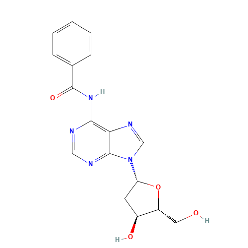 N-[9-[(2R,4S,5R)-4-hydroxy-5-(hydroxymethyl)oxolan-2-yl]purin-6-yl]benzamide (CAS: 4546-72-9) - Related Chemical Product