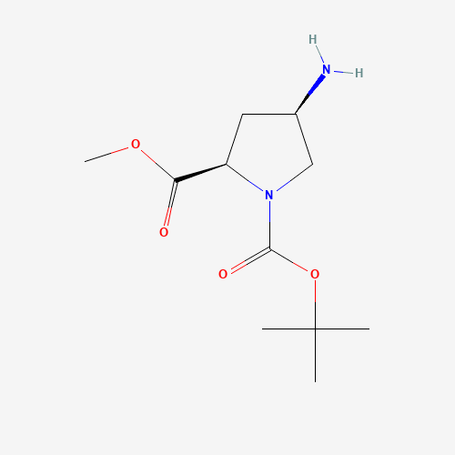 1-O-tert-butyl 2-O-methyl (2R,4R)-4-aminopyrrolidine-1,2-dicarboxylate (CAS: 1018667-18-9) - Related Chemical Product
