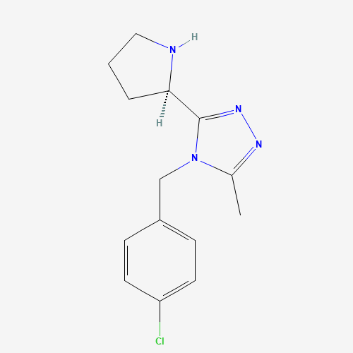 4-[(4-chlorophenyl)methyl]-3-methyl-5-[(2R)-pyrrolidin-2-yl]-1,2,4-triazole (CAS: 1140495-90-4) - Related Chemical Product