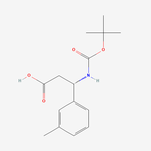 (3S)-3-(3-methylphenyl)-3-[(2-methylpropan-2-yl)oxycarbonylamino]propanoic acid (CAS: 499995-75-4) - Related Chemical Product