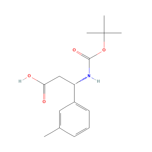 (3S)-3-(3-methylphenyl)-3-[(2-methylpropan-2-yl)oxycarbonylamino]propanoic acid (CAS: 499995-75-4) - Related Chemical Product