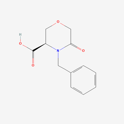 (3R)-4-benzyl-5-oxomorpholine-3-carboxylic acid (CAS: 106973-36-8) - Related Chemical Product