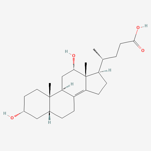 (4R)-4-[(3R,5R,9R,10S,12S,13R,17R)-3,12-dihydroxy-10,13-dimethyl-2,3,4,5,6,7,9,11,12,15,16,17-dodecahydro-1H-cyclopenta[a]phenanthren-17-yl]pentanoic acid (CAS: 641-81-6) - Related Chemical Product