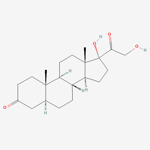 (5S,8R,9S,10S,13S,14S,17R)-17-hydroxy-17-(2-hydroxyacetyl)-10,13-dimethyl-2,4,5,6,7,8,9,11,12,14,15,16-dodecahydro-1H-cyclopenta[a]phenanthren-3-one (CAS: 312-99-2) - Related Chemical Product