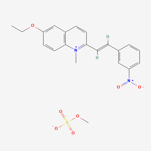 6-ethoxy-1-methyl-2-[(E)-2-(3-nitrophenyl)ethenyl]quinolin-1-ium;methyl sulfate (CAS: 25910-85-4) - Related Chemical Product