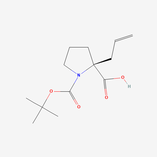 (2S)-1-[(2-methylpropan-2-yl)oxycarbonyl]-2-prop-2-enylpyrrolidine-2-carboxylic acid (CAS: 706806-59-9) - Related Chemical Product