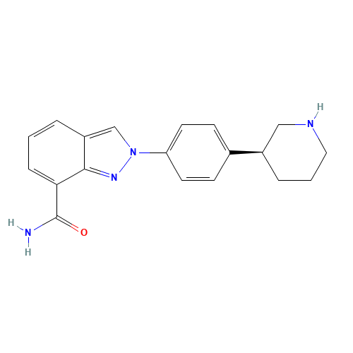 2-[4-[(3S)-piperidin-3-yl]phenyl]indazole-7-carboxamide (CAS: 1038915-60-4) - Related Chemical Product