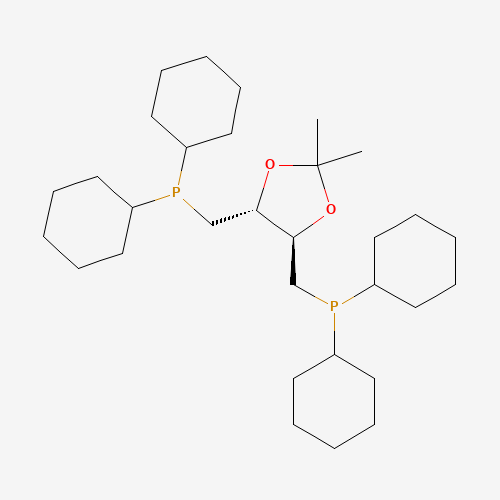 dicyclohexyl-[[(4R,5R)-5-(dicyclohexylphosphanylmethyl)-2,2-dimethyl-1,3-dioxolan-4-yl]methyl]phosphane (CAS: 82239-68-7) - Related Chemical Product