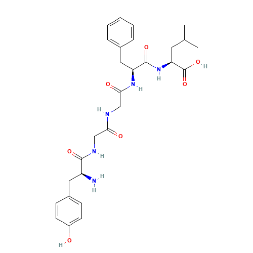 (2S)-2-[[(2S)-2-[[2-[[2-[[(2S)-2-amino-3-(4-hydroxyphenyl)propanoyl]amino]acetyl]amino]acetyl]amino]-3-phenylpropanoyl]amino]-4-methylpentanoic acid (CAS: 58822-25-6) - Related Chemical Product