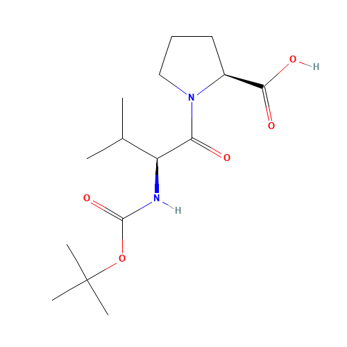 (2S)-1-[(2S)-3-methyl-2-[(2-methylpropan-2-yl)oxycarbonylamino]butanoyl]pyrrolidine-2-carboxylic acid (CAS: 23361-28-6) - Related Chemical Product