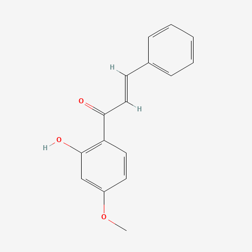 (E)-1-(2-hydroxy-4-methoxyphenyl)-3-phenylprop-2-en-1-one (CAS: 39273-61-5) - Chemical Structure and Molecular Formula 