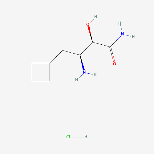(2R,3S)-3-amino-4-cyclobutyl-2-hydroxybutanamide;hydrochloride (CAS: 1036931-35-7) - Chemical Structure and Molecular Formula 