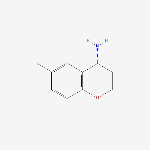 (4R)-6-methyl-3,4-dihydro-2H-chromen-4-amine (CAS: 756818-55-0) - Chemical Structure and Molecular Formula 