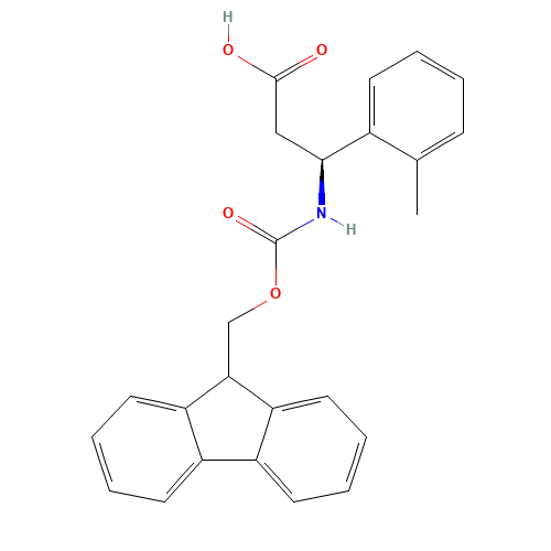 (3S)-3-(9H-fluoren-9-ylmethoxycarbonylamino)-3-(2-methylphenyl)propanoic acid (CAS: 501015-26-5) - Related Chemical Product