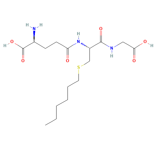 (2S)-2-amino-5-[[(2R)-1-(carboxymethylamino)-3-hexylsulfanyl-1-oxopropan-2-yl]amino]-5-oxopentanoic acid (CAS: 24425-56-7) - Related Chemical Product