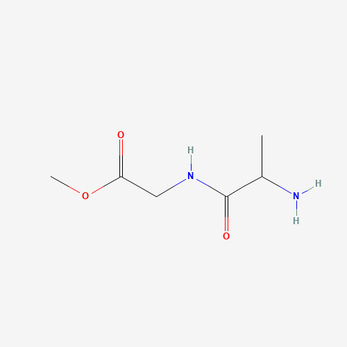methyl 2-[[(2S)-2-aminopropanoyl]amino]acetate (CAS: 438002-26-7) - Chemical Structure and Molecular Formula 