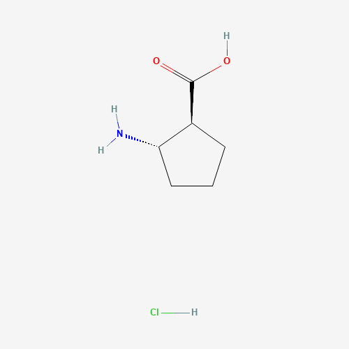 (1S,2S)-2-aminocyclopentane-1-carboxylic acid;hydrochloride (CAS: 359849-58-4) - Chemical Structure and Molecular Formula 