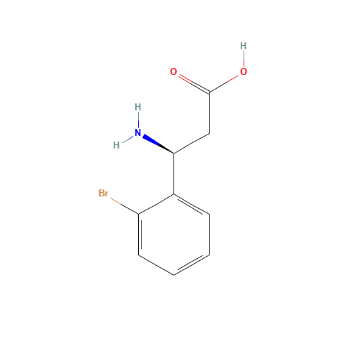 (3S)-3-amino-3-(2-bromophenyl)propanoic acid (CAS: 275826-34-1) - Related Chemical Product