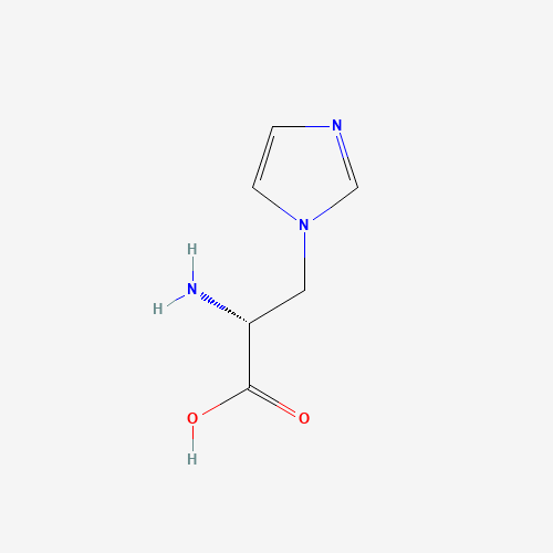 (2R)-2-amino-3-imidazol-1-ylpropanoic acid (CAS: 848396-10-1) - Chemical Structure and Molecular Formula 