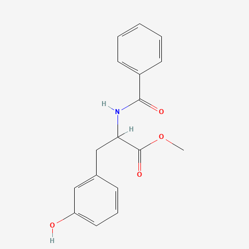 methyl (2S)-2-benzamido-3-(3-hydroxyphenyl)propanoate (CAS: 167764-03-6) - Chemical Structure and Molecular Formula 