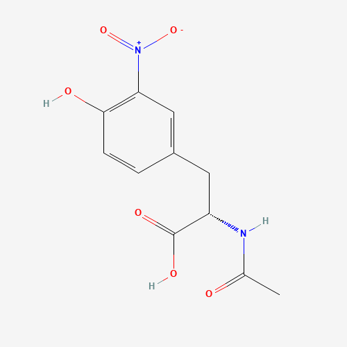 (2S)-2-acetamido-3-(4-hydroxy-3-nitrophenyl)propanoic acid (CAS: 13948-21-5) - Chemical Structure and Molecular Formula 