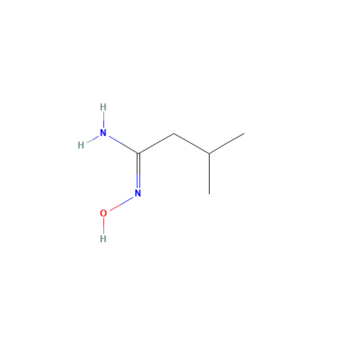 N'-hydroxy-3-methylbutanimidamide (CAS: 139294-13-6) - Chemical Structure and Molecular Formula 