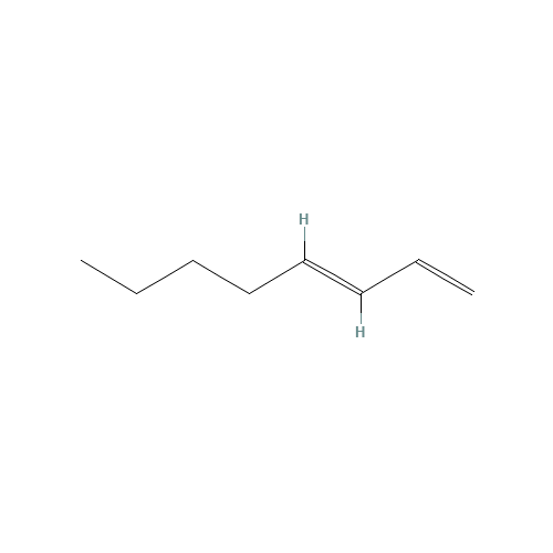 (3E)-octa-1,3-diene (CAS: 1002-33-1) - Chemical Structure and Molecular Formula 