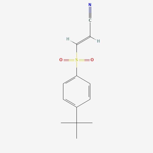 (E)-3-(4-tert-butylphenyl)sulfonylprop-2-enenitrile (CAS: 196309-76-9) - Related Chemical Product
